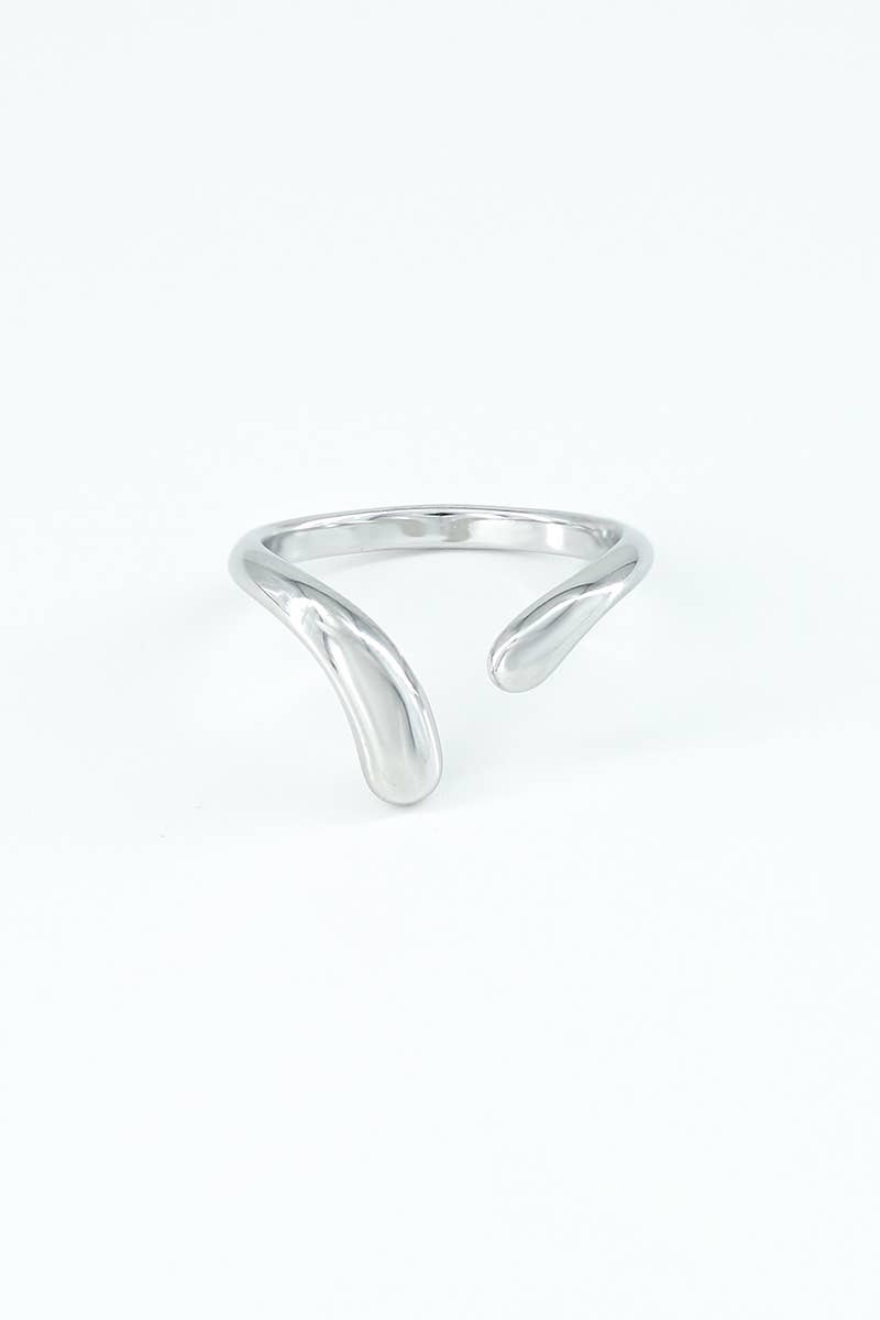 Ring aus Edelstahl in gold und silber - verstellbar