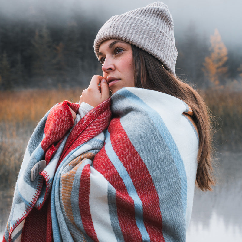 Boho Merino Wolldecke Buenaventura Earth