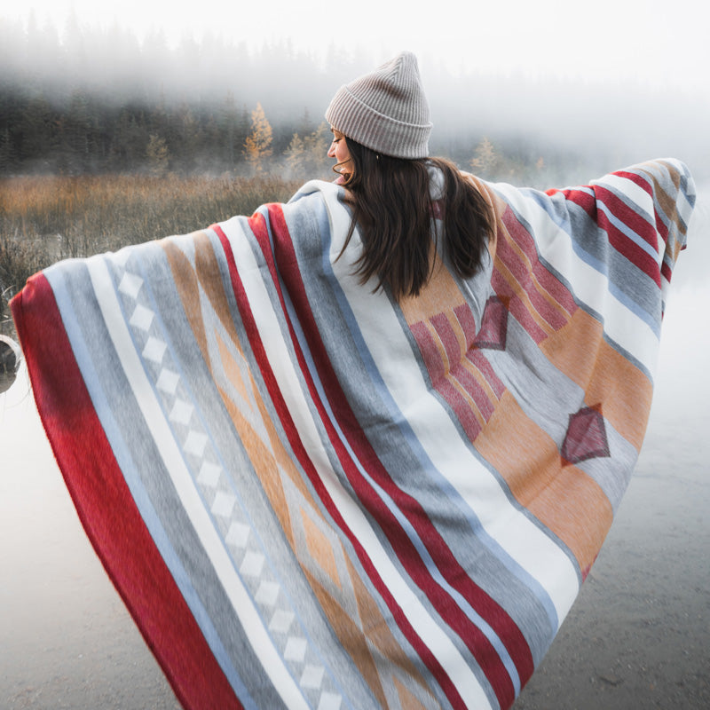 Boho Merino Wolldecke Buenaventura Earth