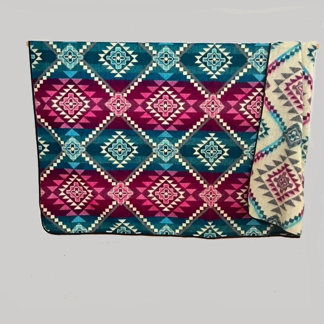 ETHNO Kingsize Decke Antisana Pink/Turquoise