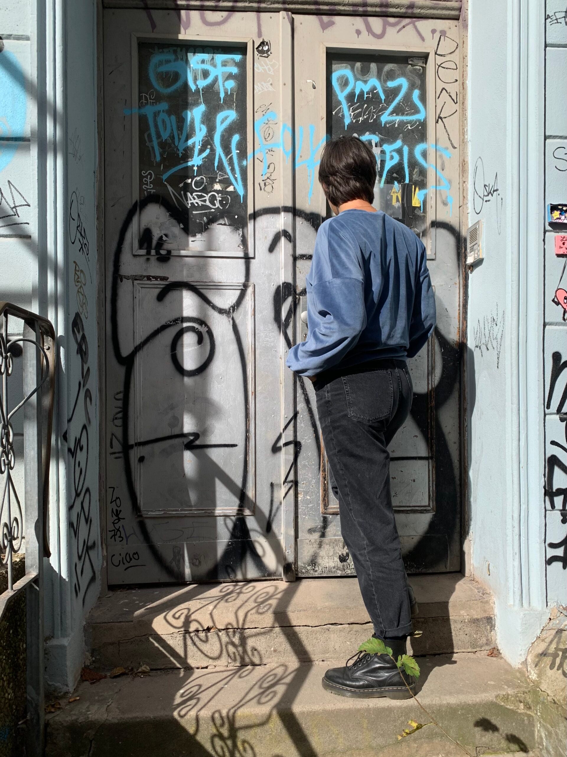 Nickipullover - Rauchblau