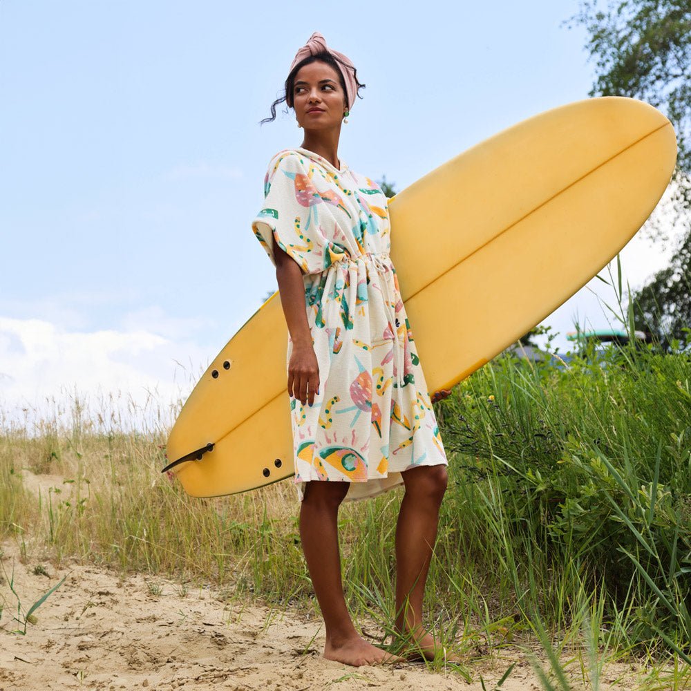 Badeponcho gemustert PANI Bio-Baumwolle | KOHO KOHO- simply love it.