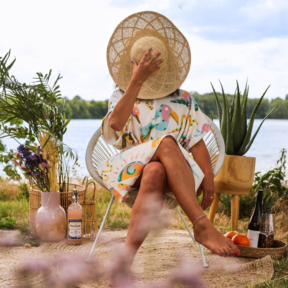 Badeponcho gemustert PANI Bio-Baumwolle | KOHO KOHO- simply love it.