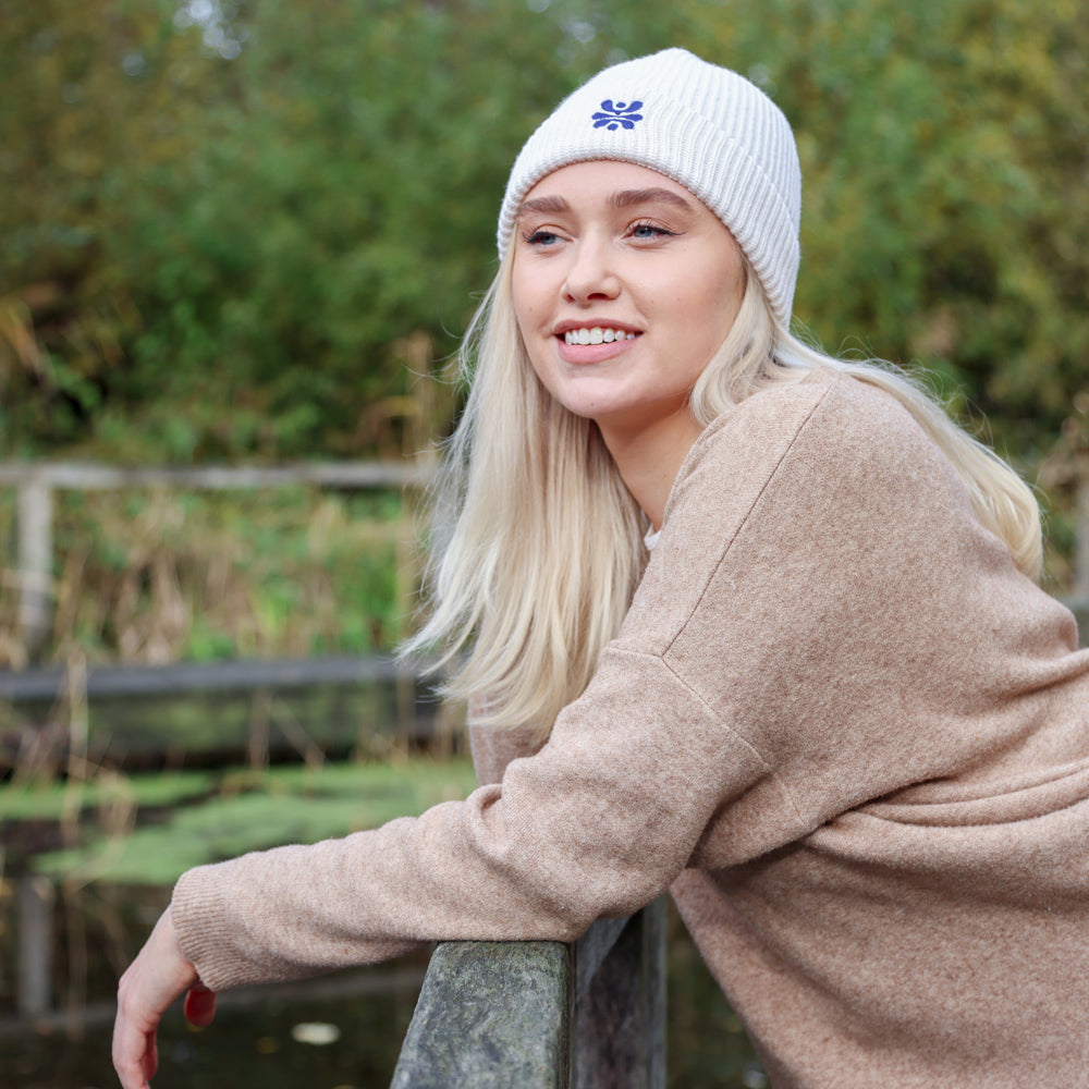 Mütze aus Merinowolle PAPALE IVORY