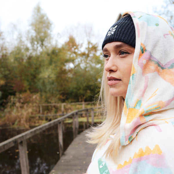 Mütze aus Merinowolle PAPALE BLAU