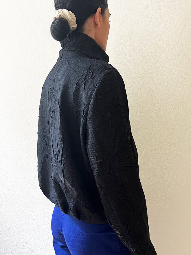 Hochwertiger Blouson INK mit Wolle in Nachtblau | Sweersocean