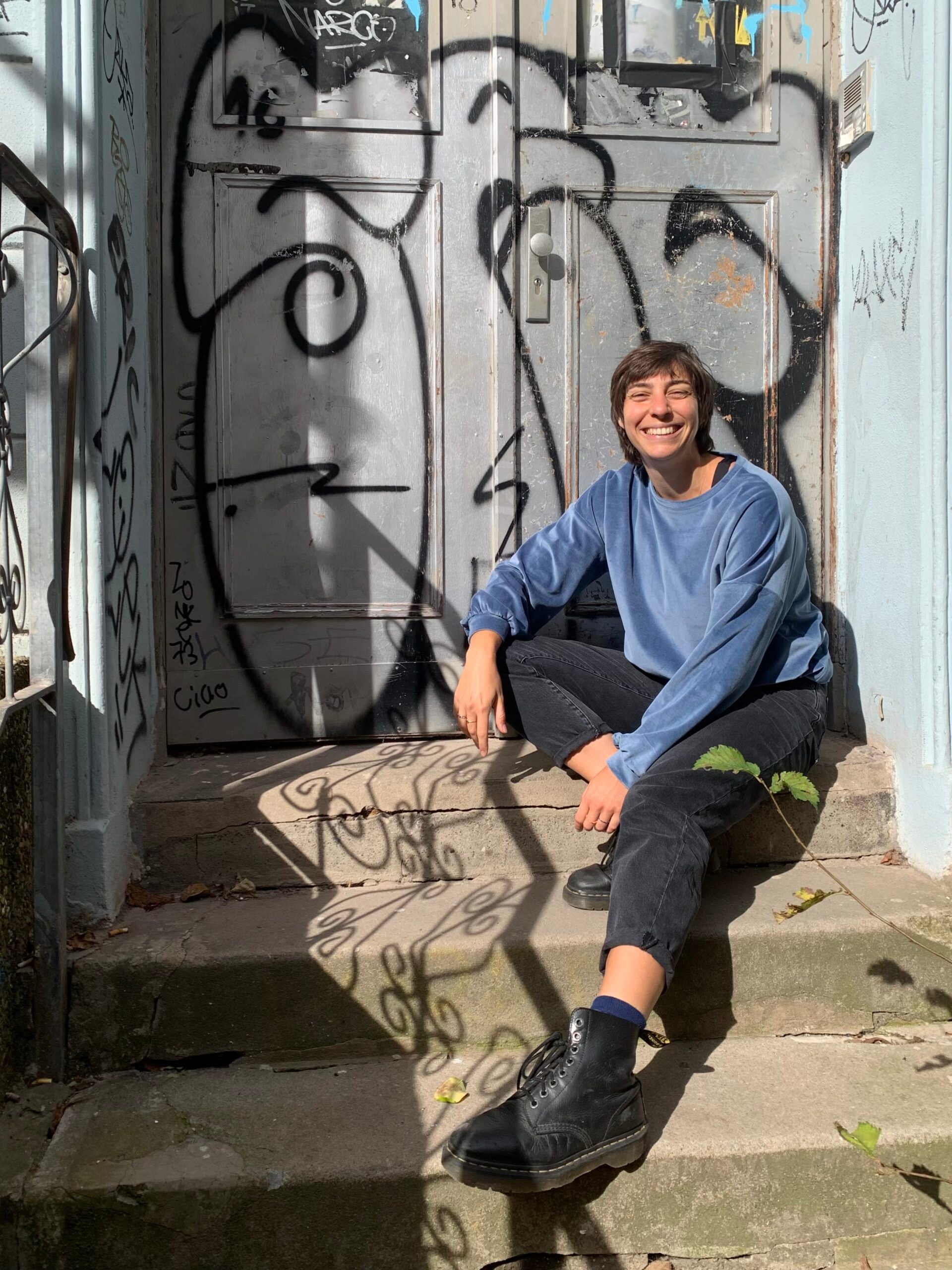 Nickipullover - Rauchblau