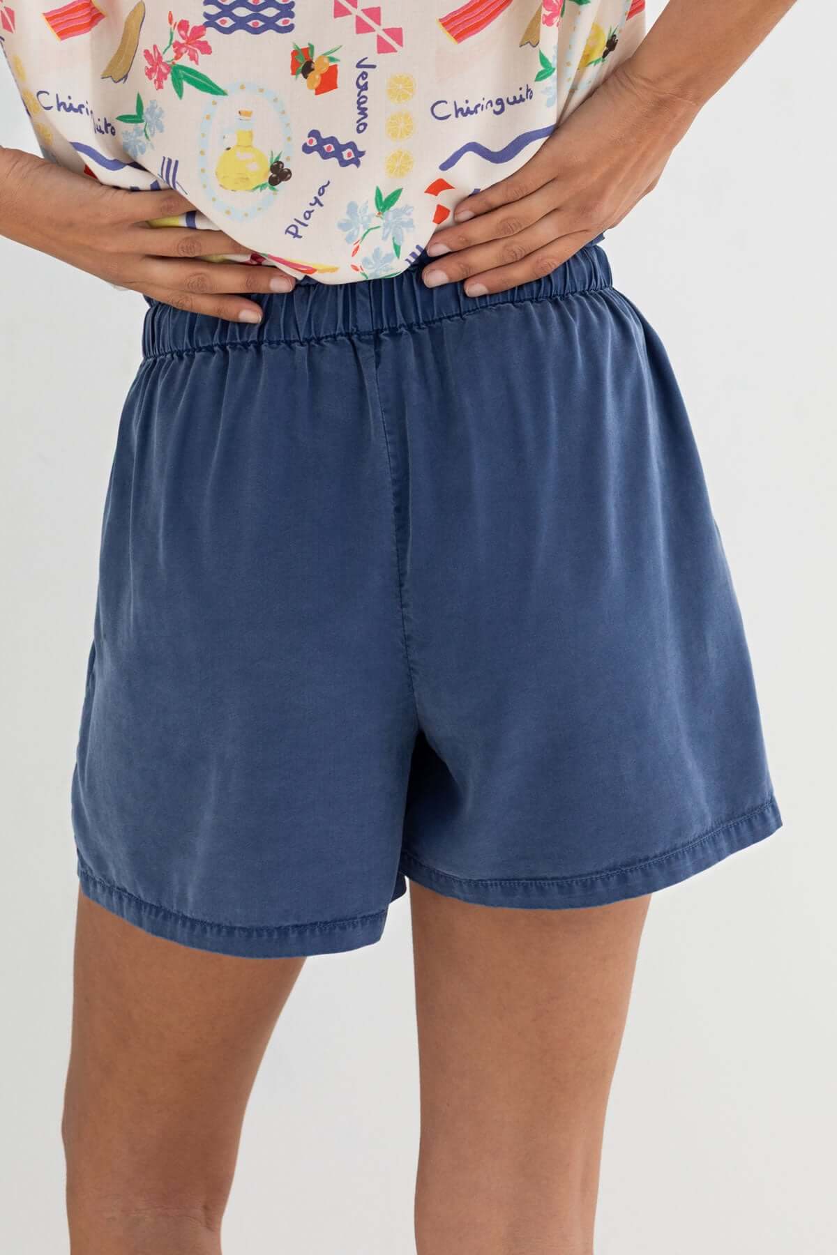 TWOTHIRDS Shorts Calobra Blueberry für Damen (TENCEL™)