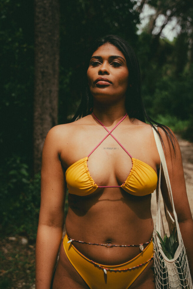 Kaene Bikini Top in Mango