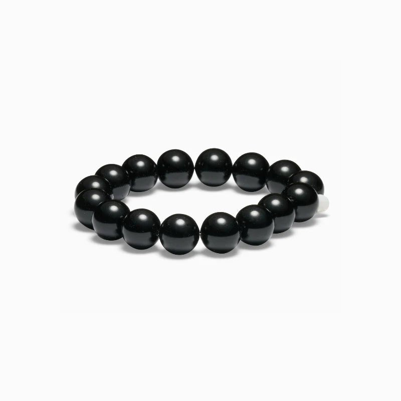 Armband für Damen Chunky schwarzer Onyx "Grounding" – Symbol für Schutz und Erdung | Soï simply love it.- simply love it.
