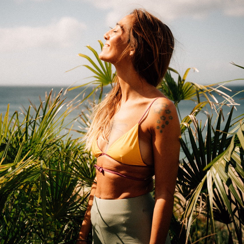 Zumi Reversible Triangle Bikini Top Mango | Cocou