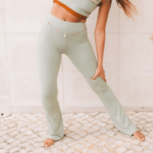 Kaïra High Waist Flare Pants Light Green | Cocou COCOU- simply love it.