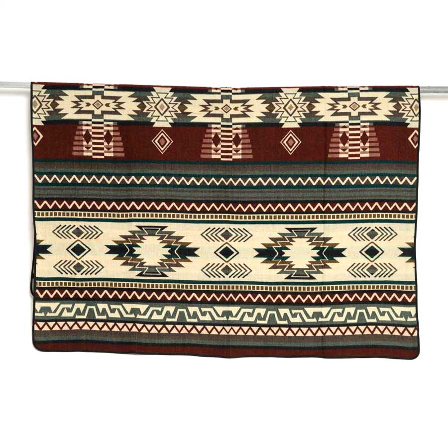 ETHNO Kingsize Decke Terracotta