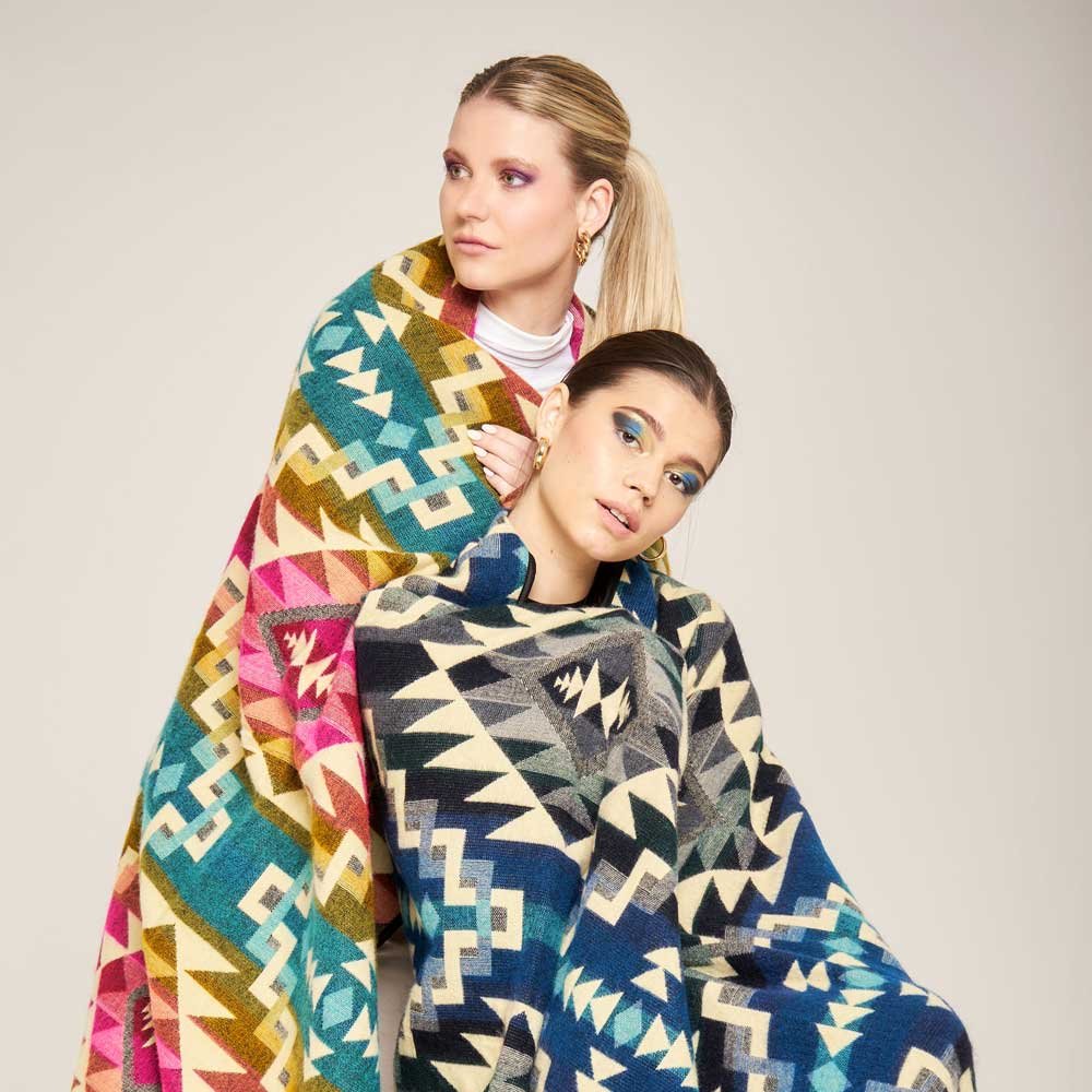 Boho Reisedecke Multicolor