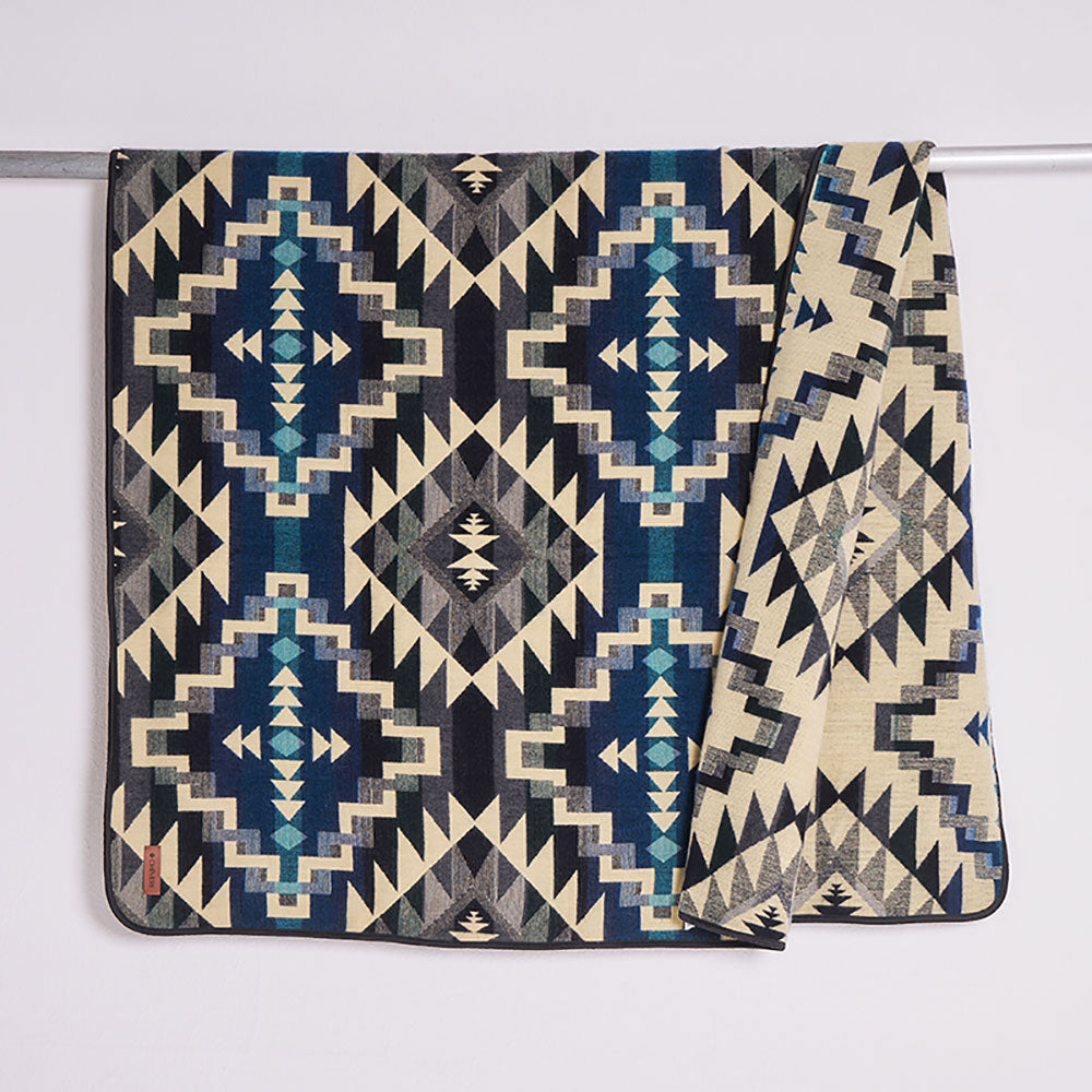 Boho Reise-Decke - 110x205cm I Cotopaxi Blue