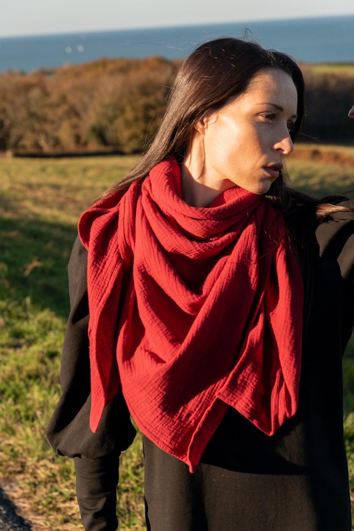 XL Musselin Tuch aus Bio-Baumwolle in vielen Farben