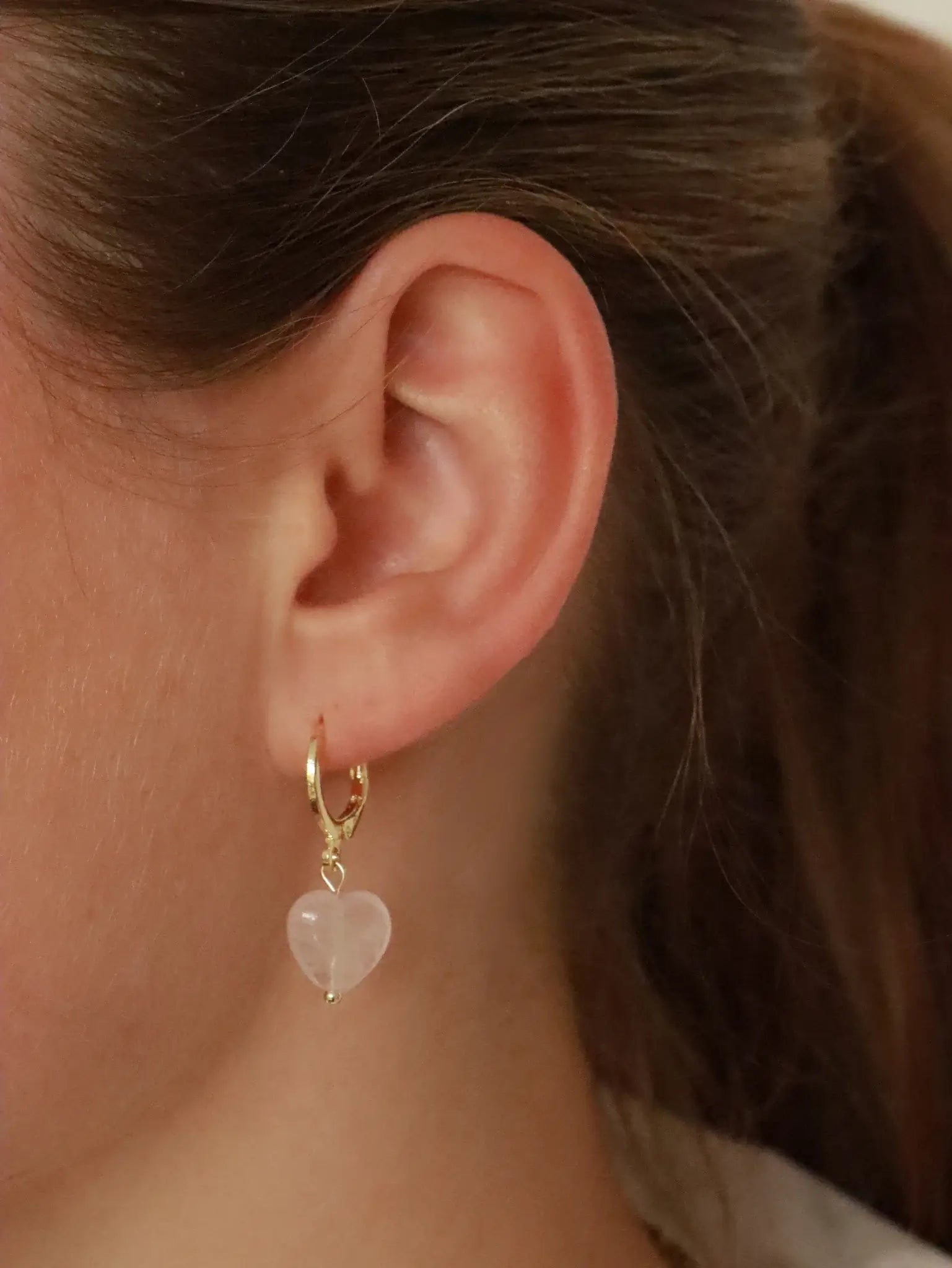 Ohrring für Damen Alma Rosenquarz "Love" - Symbol für Liebe | Soï