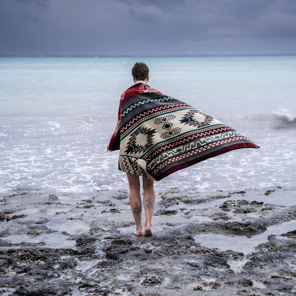 Ethno Reise-Decke - 110x205cm I Chimborazo Terracotta