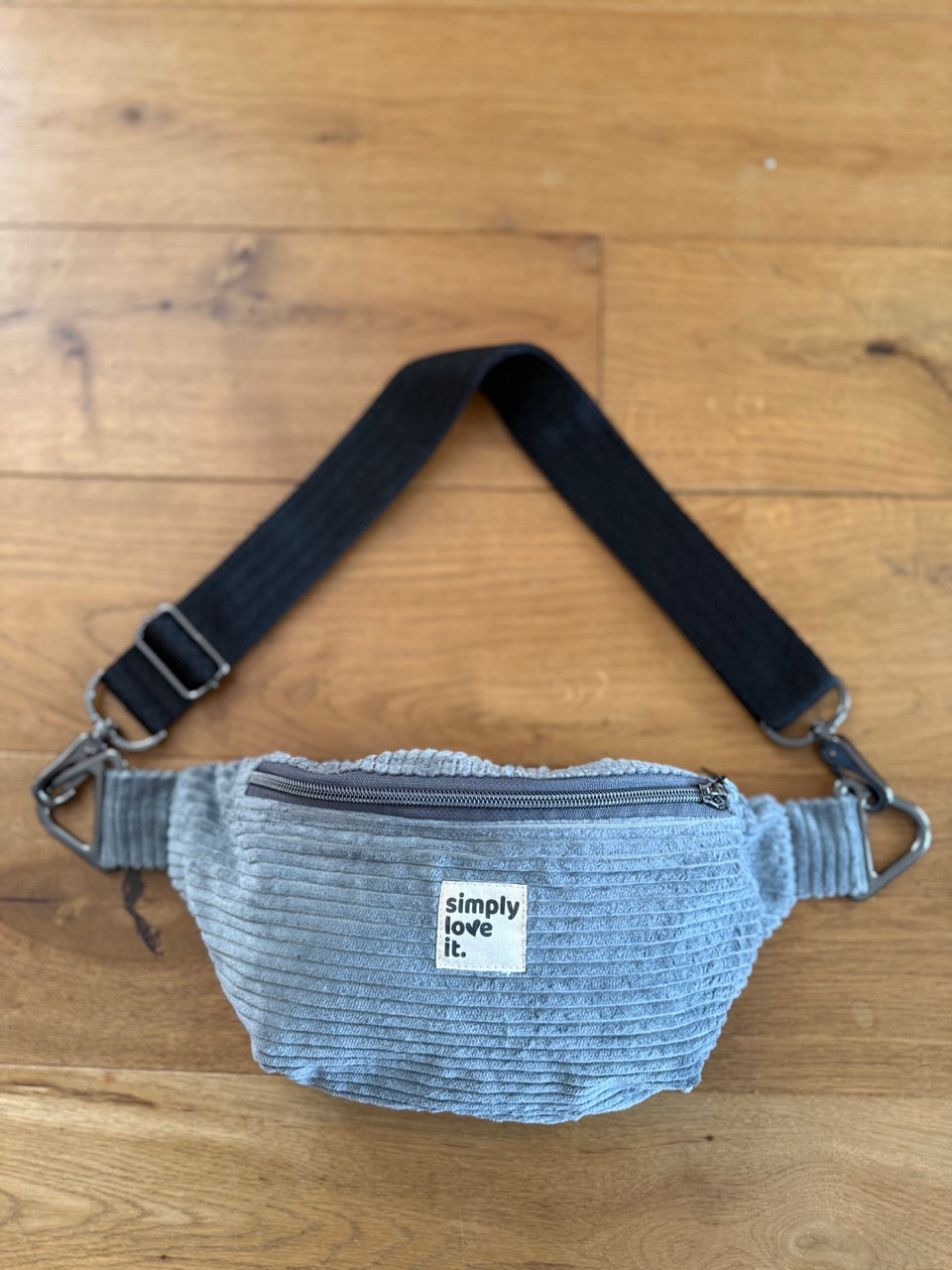 simply love it Luni Bag Cord grau für Damen (Bio-Baumwollcord)