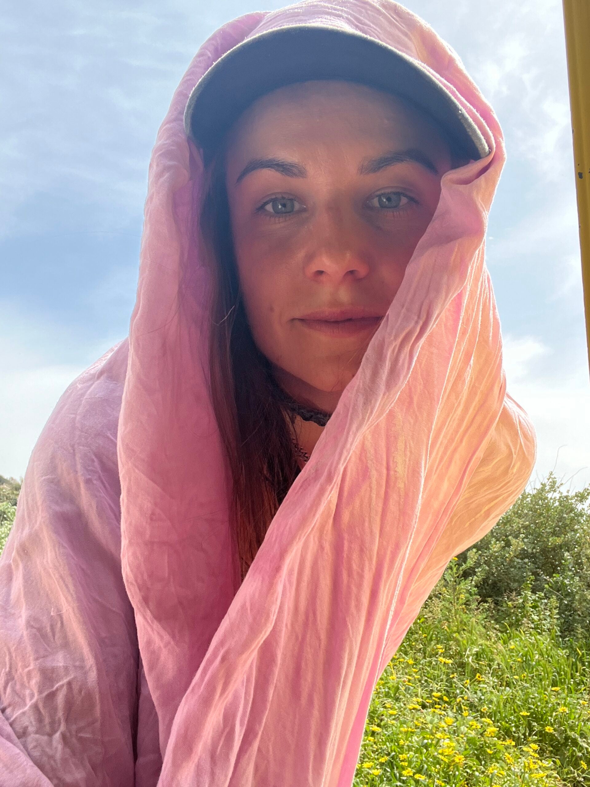 Hand Dyed Beach Sarong/Pareo in Lilac