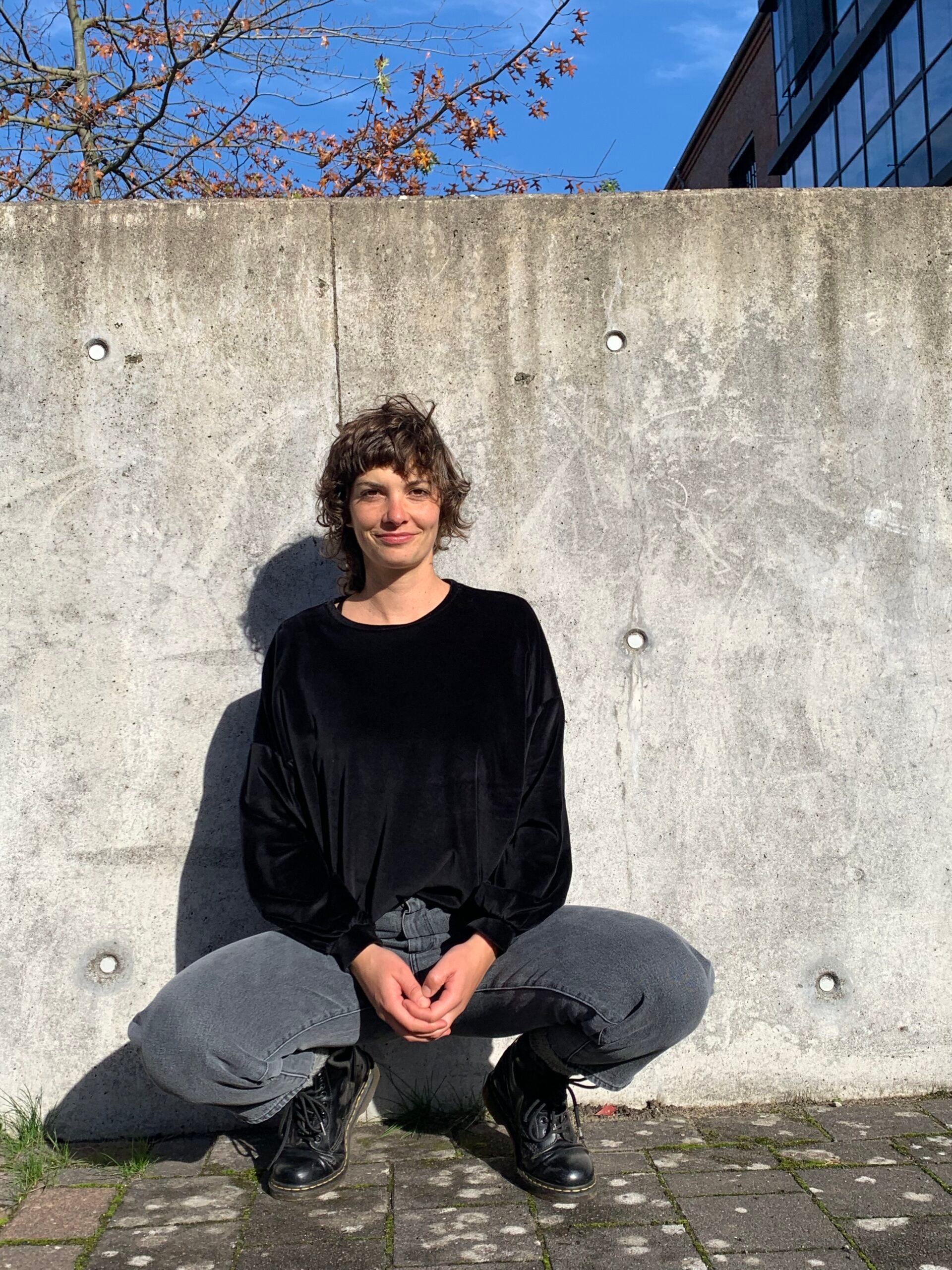 Nickipullover - Schwarz