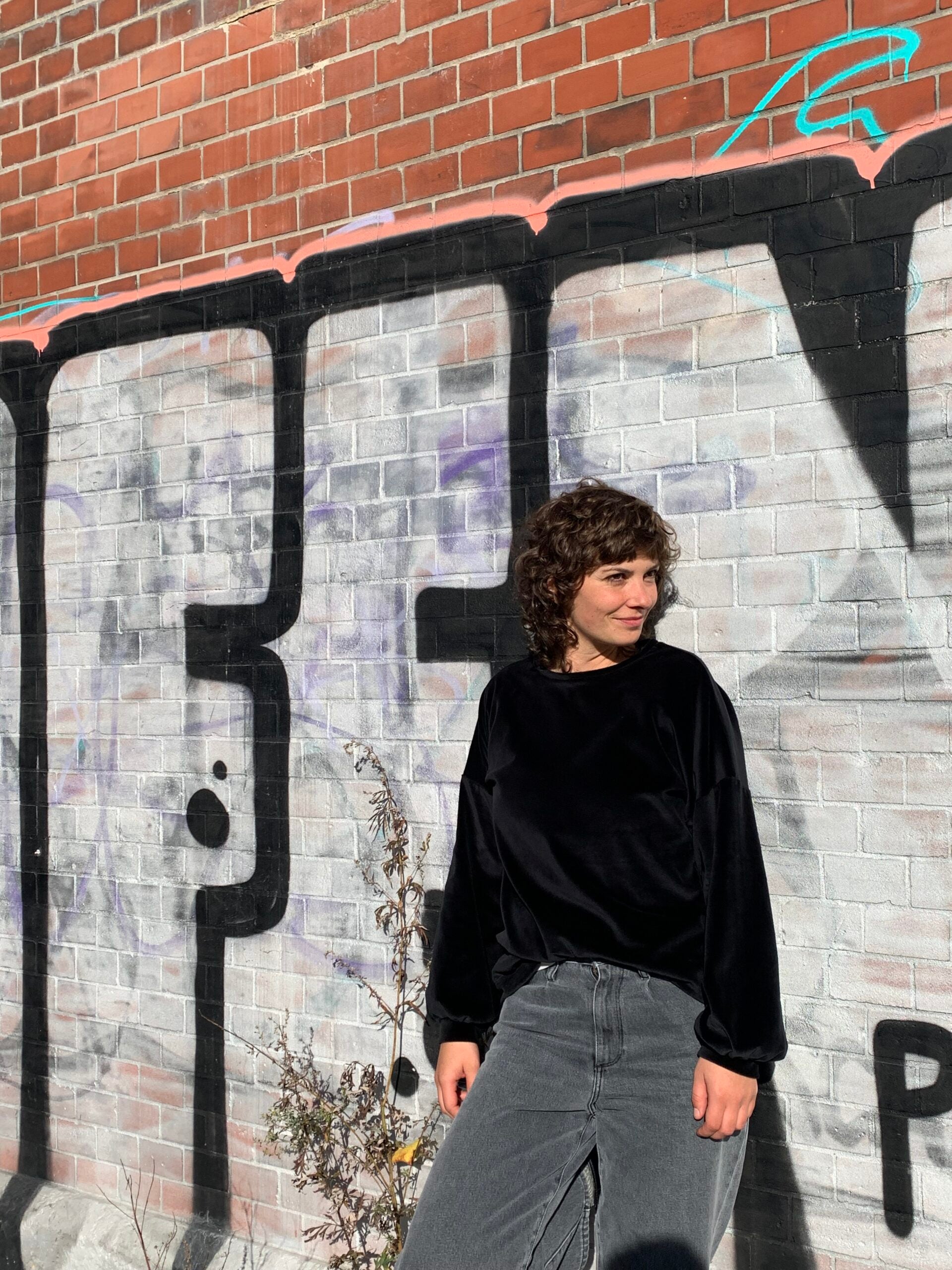 Nickipullover - Schwarz