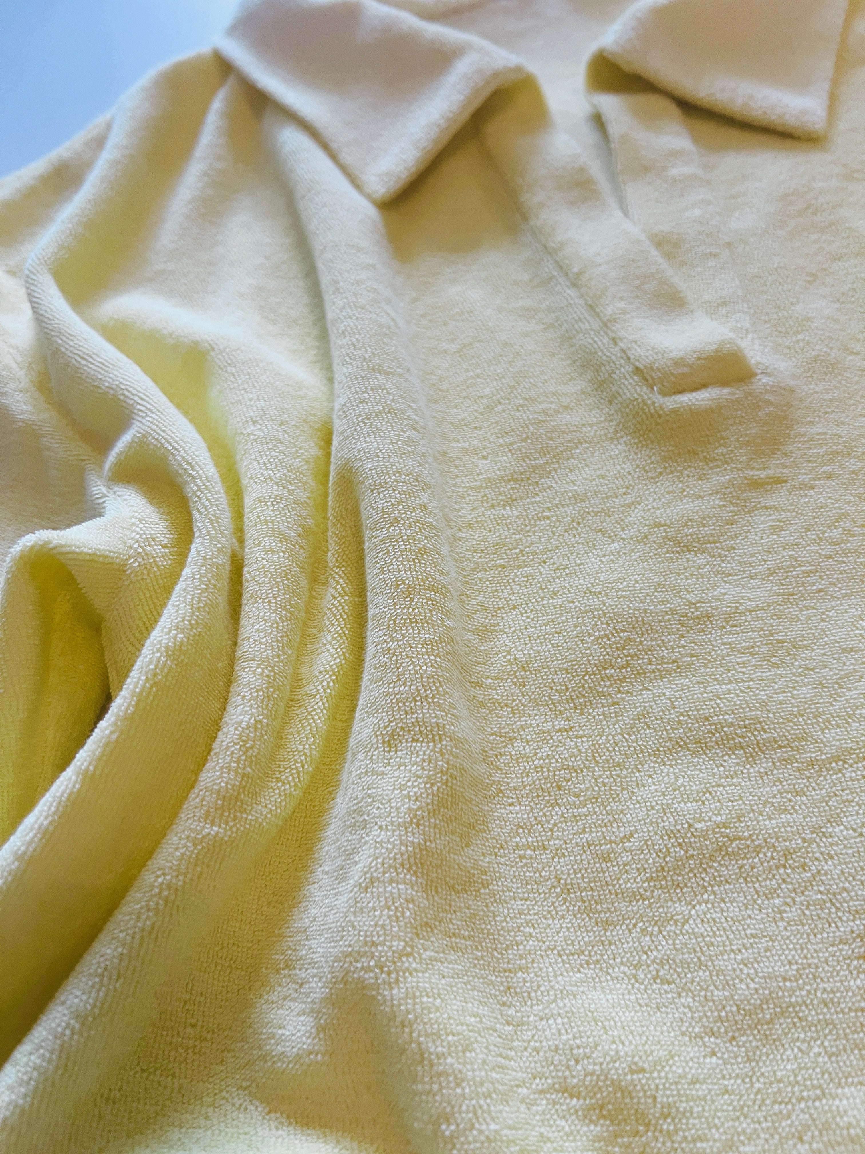 MIA Shirt aus weichem Bio-Frottee in soft yellow