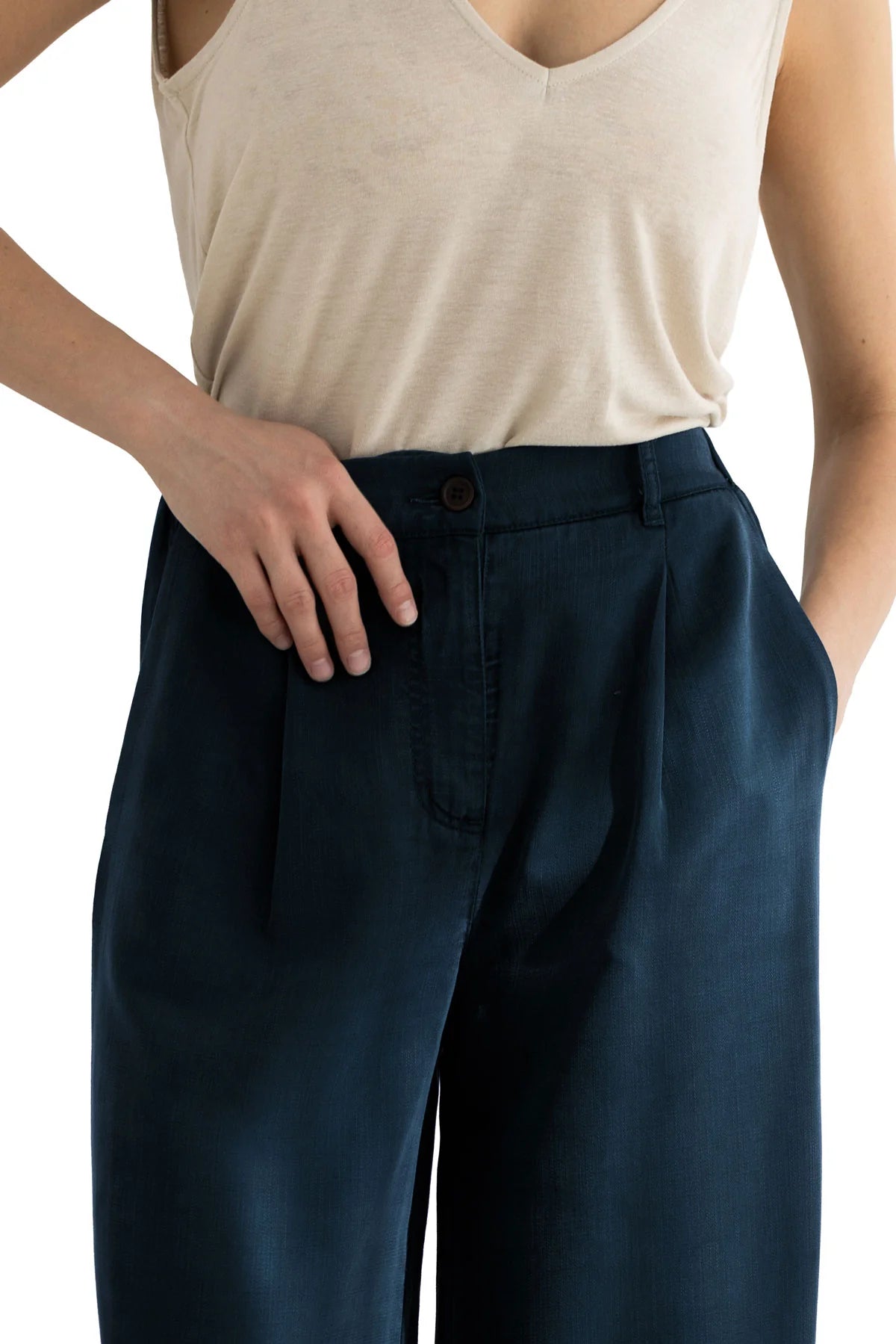 TWOTHIRDS Hose Nanpu Blue Night für Damen (TENCEL™)