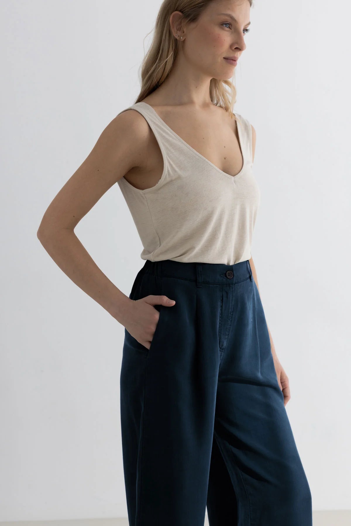TWOTHIRDS Hose Nanpu Blue Night für Damen (TENCEL™)