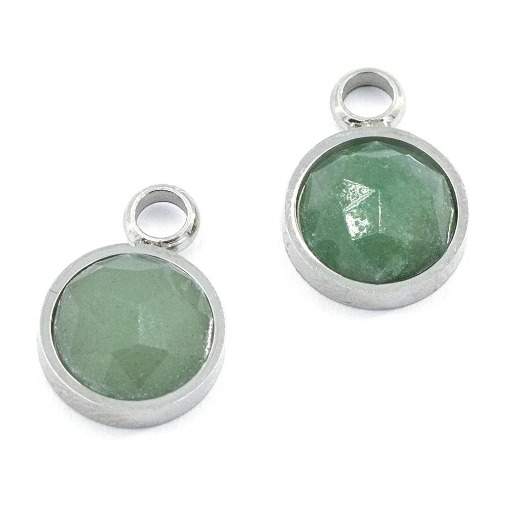 Sergio Engel Parts, Anhänger, Charms grün silber