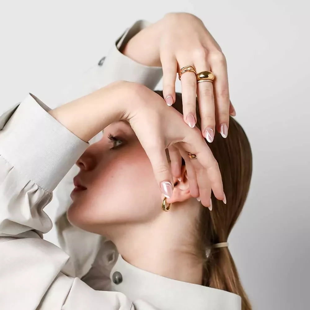 Massiver Ring aus Edelstahl