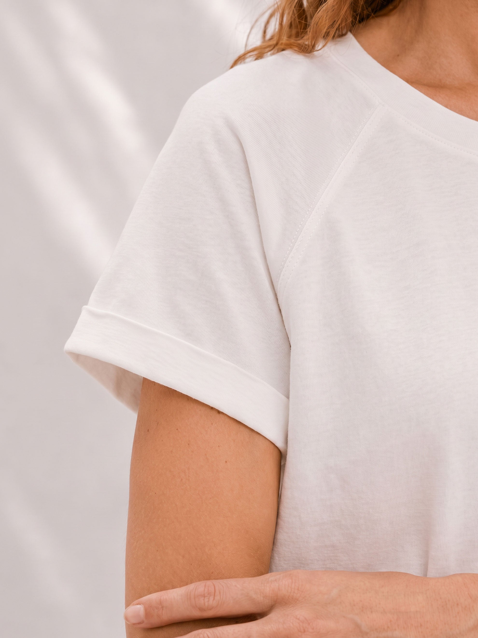 T-Shirt Smilla aus weicher Pima-Baumwolle in off-white | Sweersocean