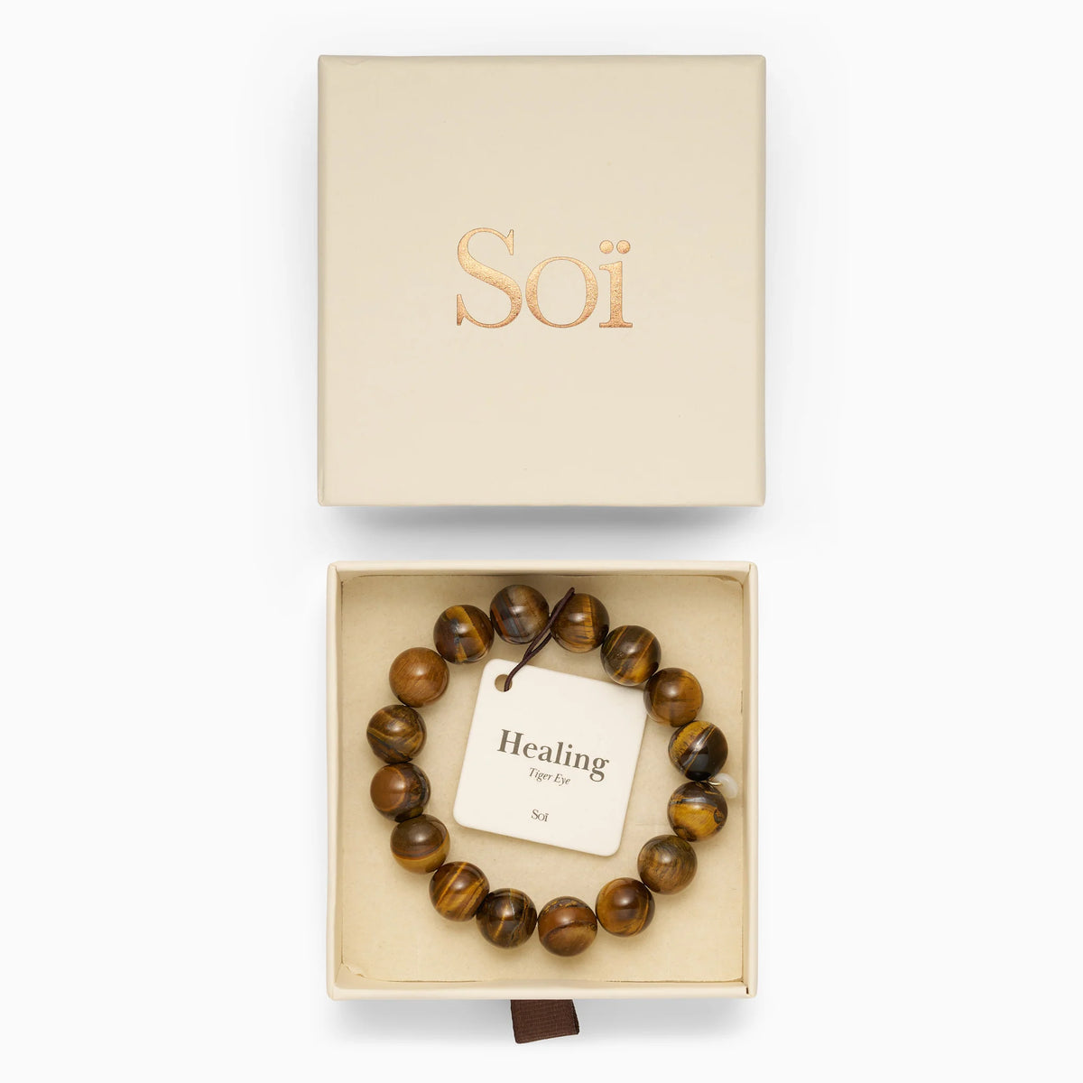 Armband für Damen Chunky Tigerauge „Healing" – Symbol für Heilung | Soï