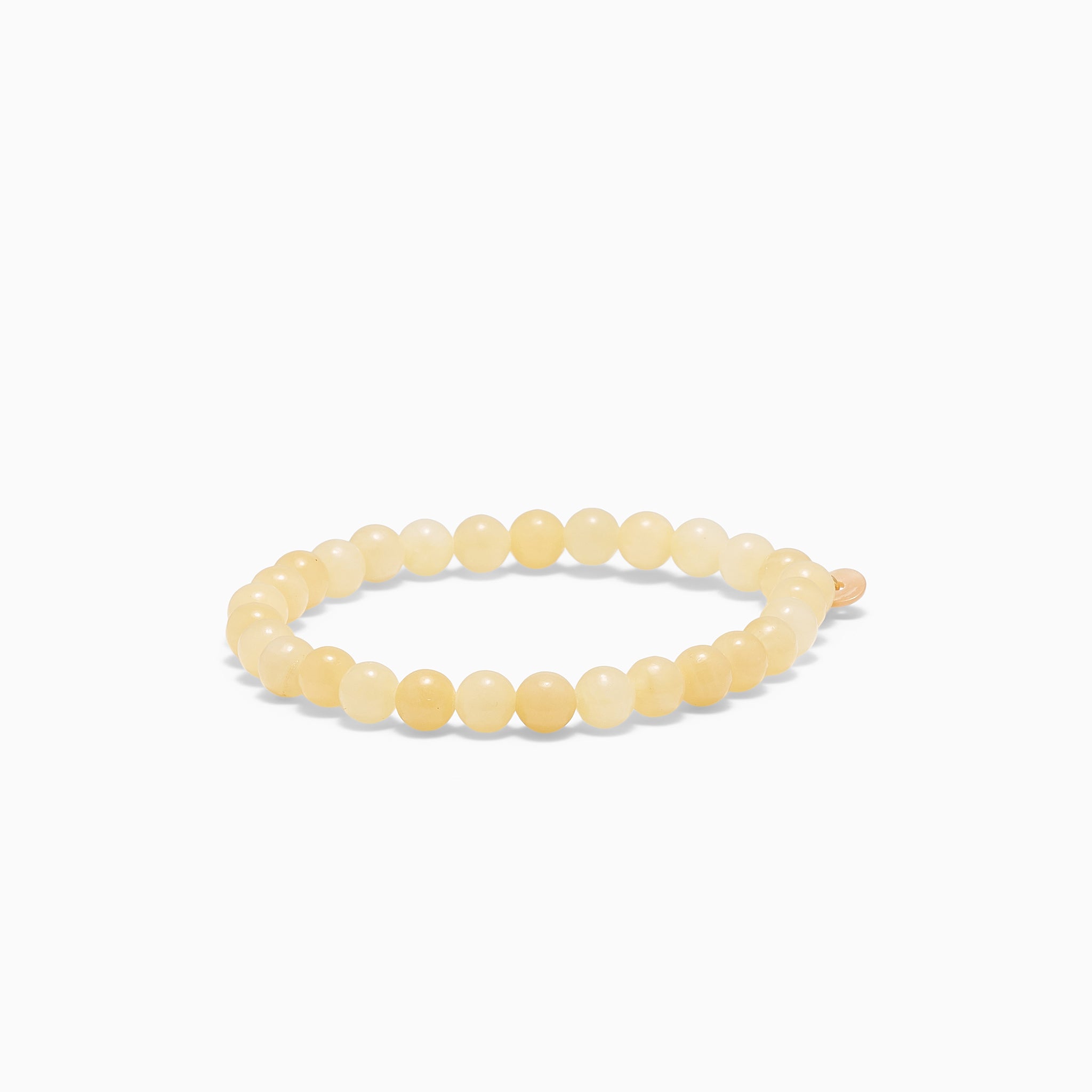 Armband aus gelber Jade 6mm Perlen