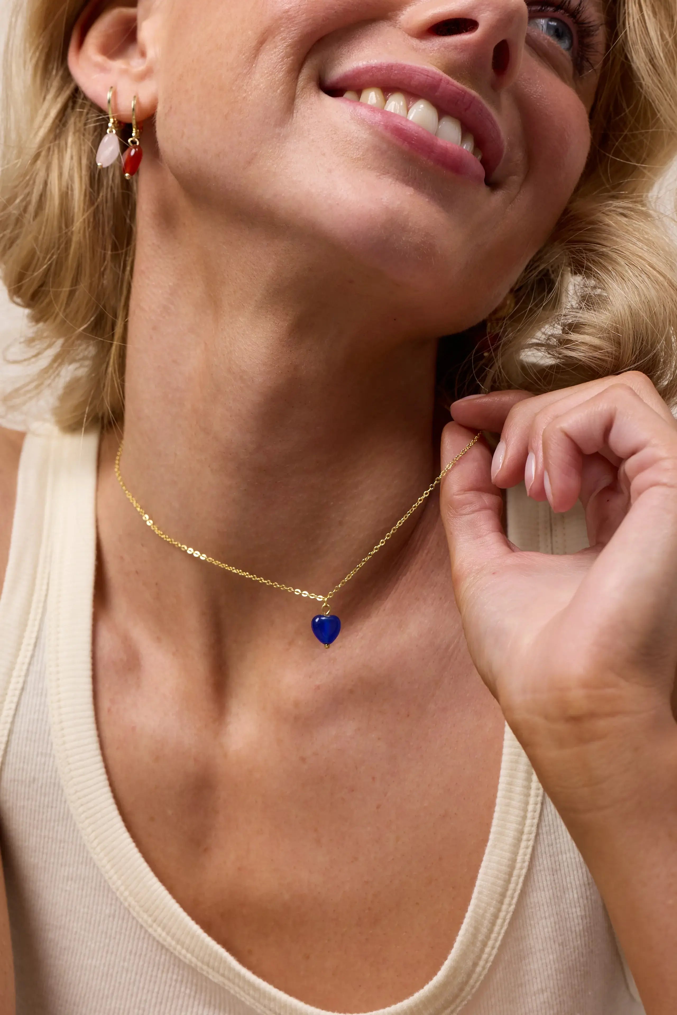 Kette für Damen Alma Lapislazuli "Wisdom" – Symbol für Weisheit | Soï (Sterlingsilber, vergoldet)