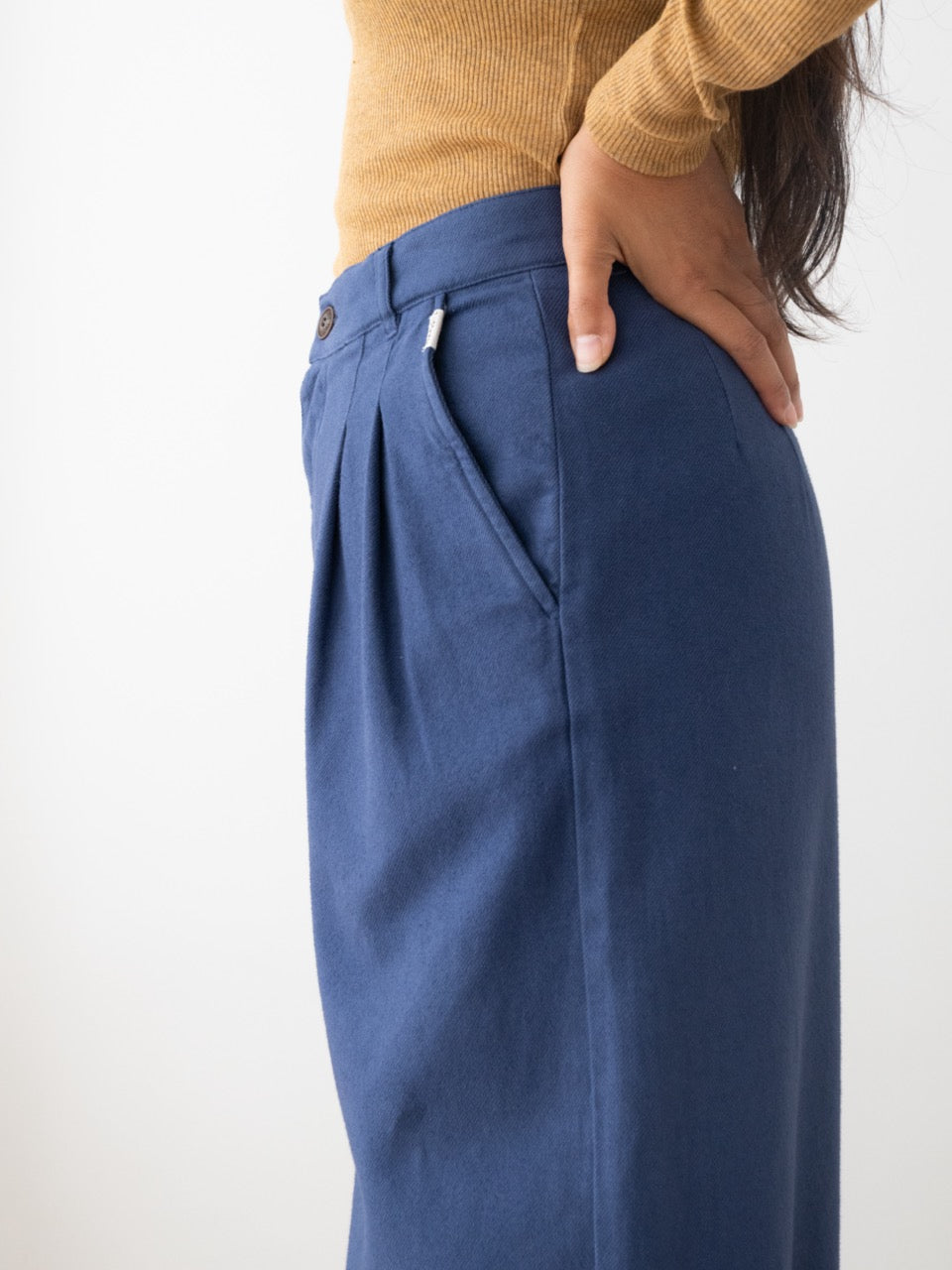 TWOTHIRDS Flanellhose Sandhamn Naval Blue für Damen