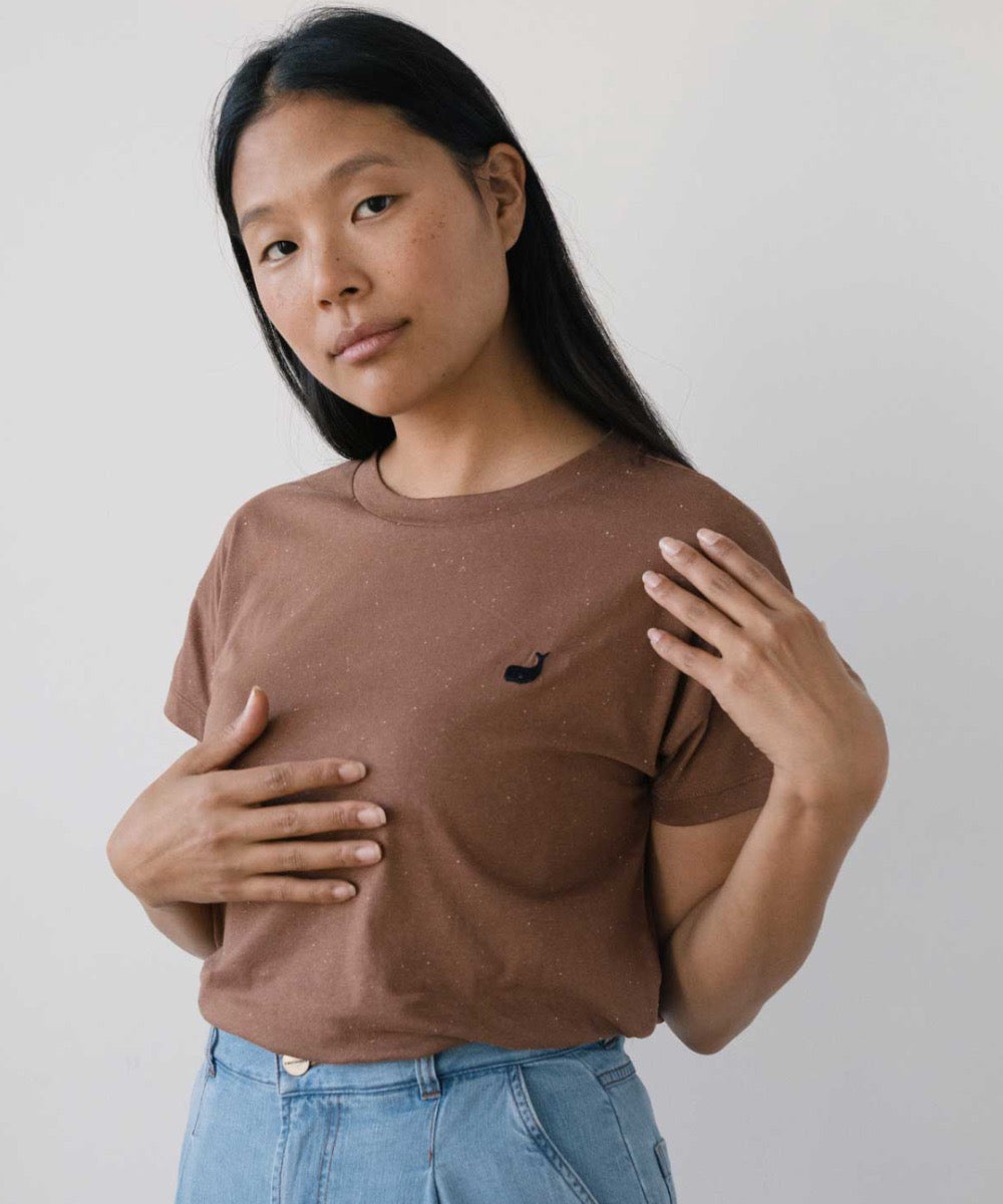 TWOTHIRDS T-Shirt Sepanggar Brown für Damen
