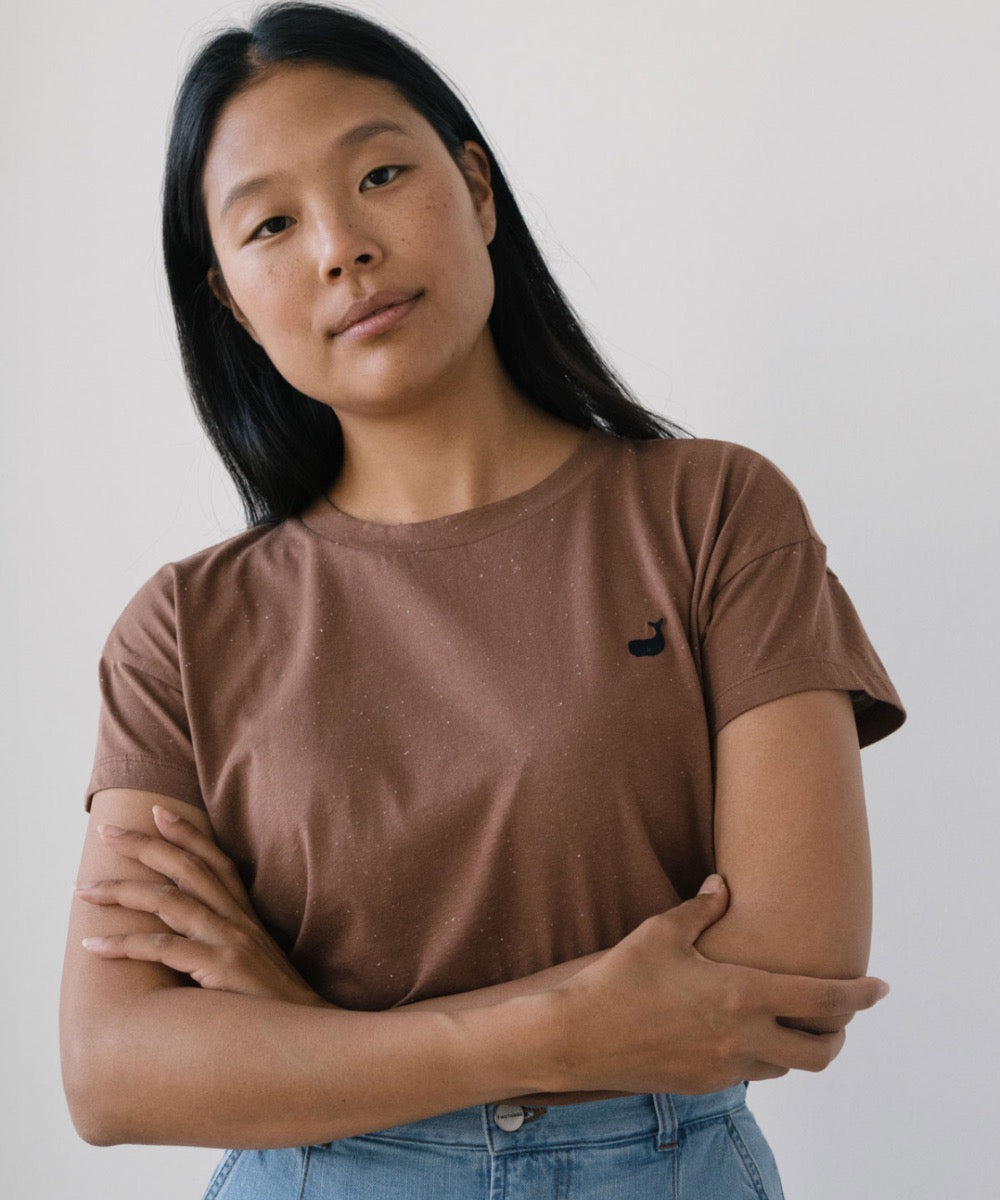 TWOTHIRDS T-Shirt Sepanggar Brown für Damen