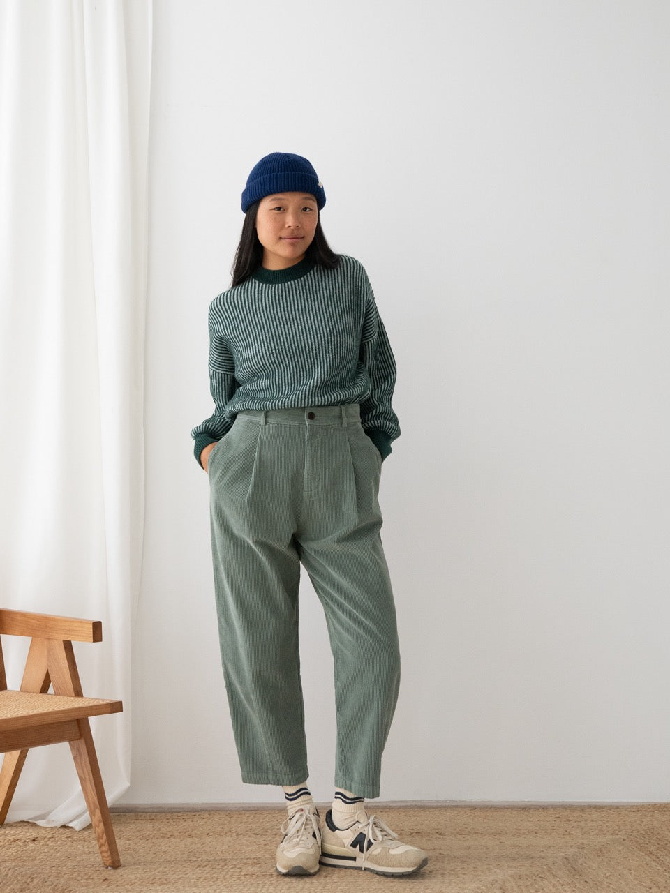 TWOTHIRDS Merino Mütze Indigo Blue