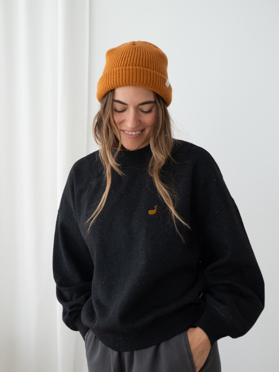 TWOTHIRDS Sweatshirt Bobitz Black Multicolour Neps für Damen