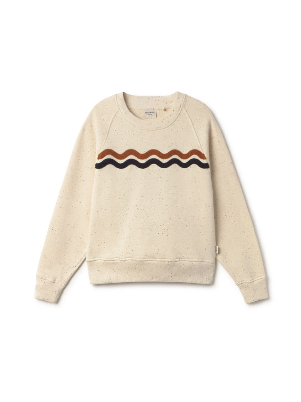 TWOTHIRDS Teddy Sweatshirt Fassol Ecru für Damen (Bio-Baumwolle)