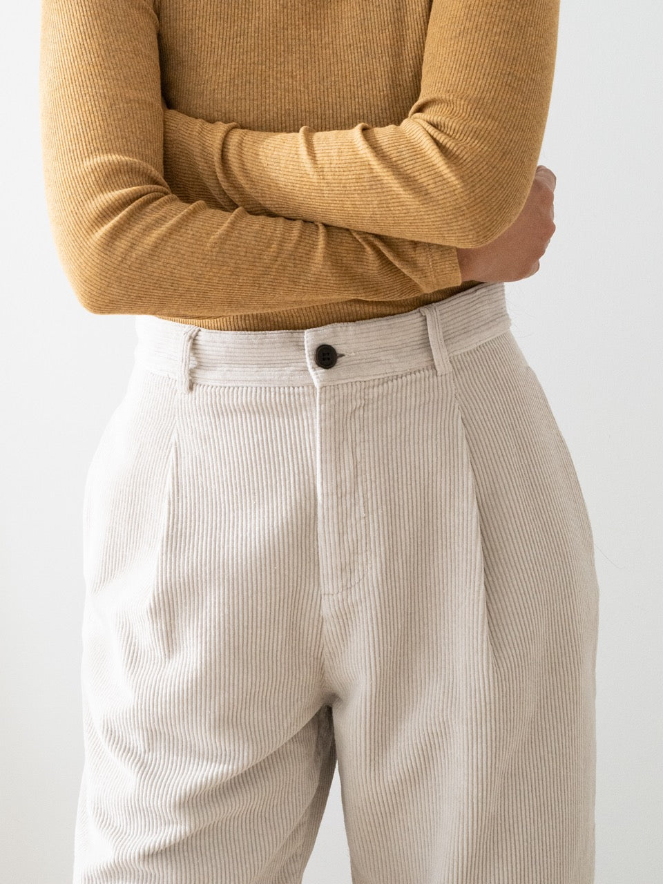TWOTHIRDS Cordhose Haruku Feather Grey für Damen