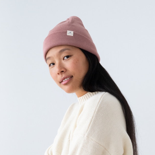 TWOTHIRDS Merino Beanie Mütze Pink
