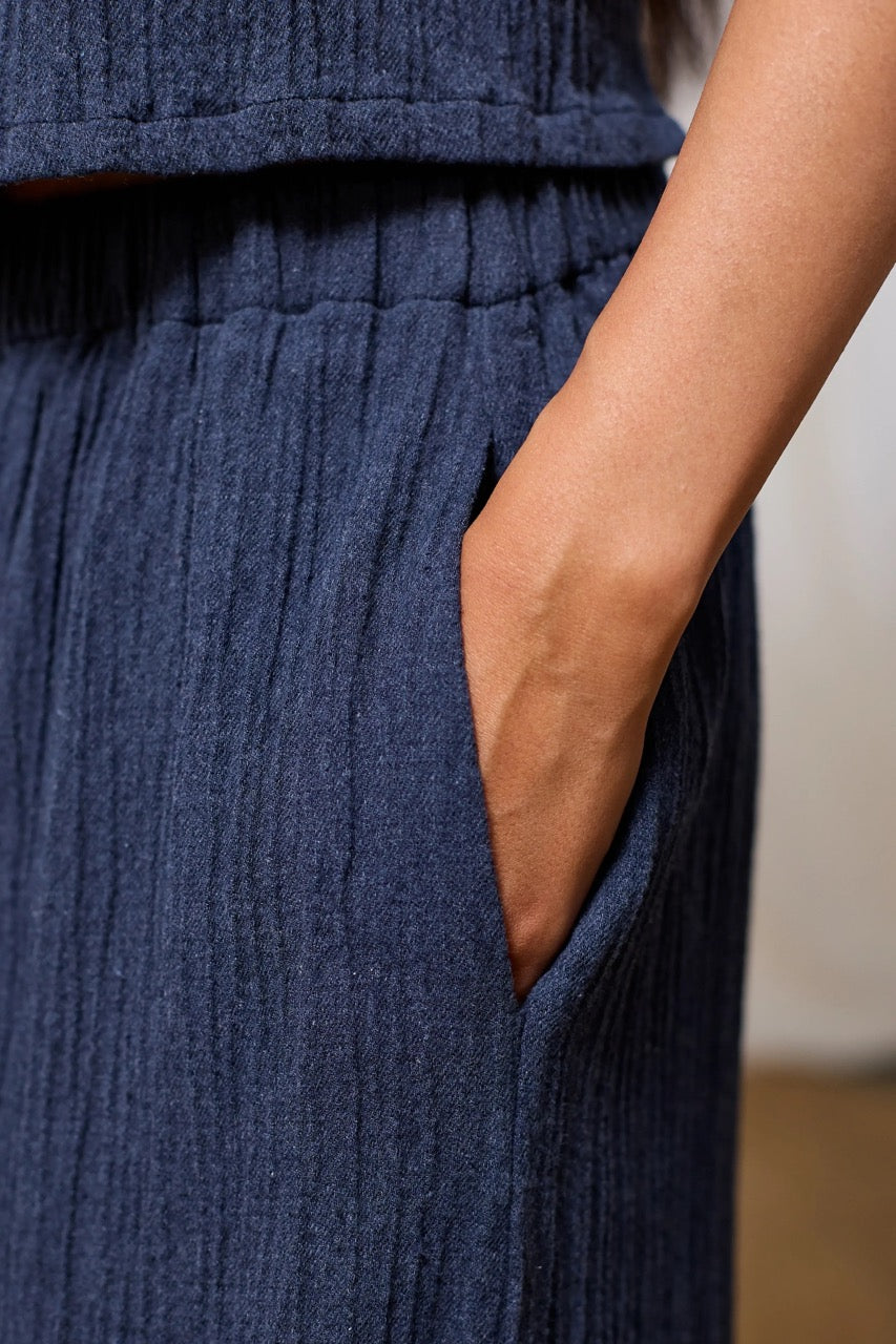 Damen Hose Pasjaca recycelte Materialien Twothirds Detail Tasche