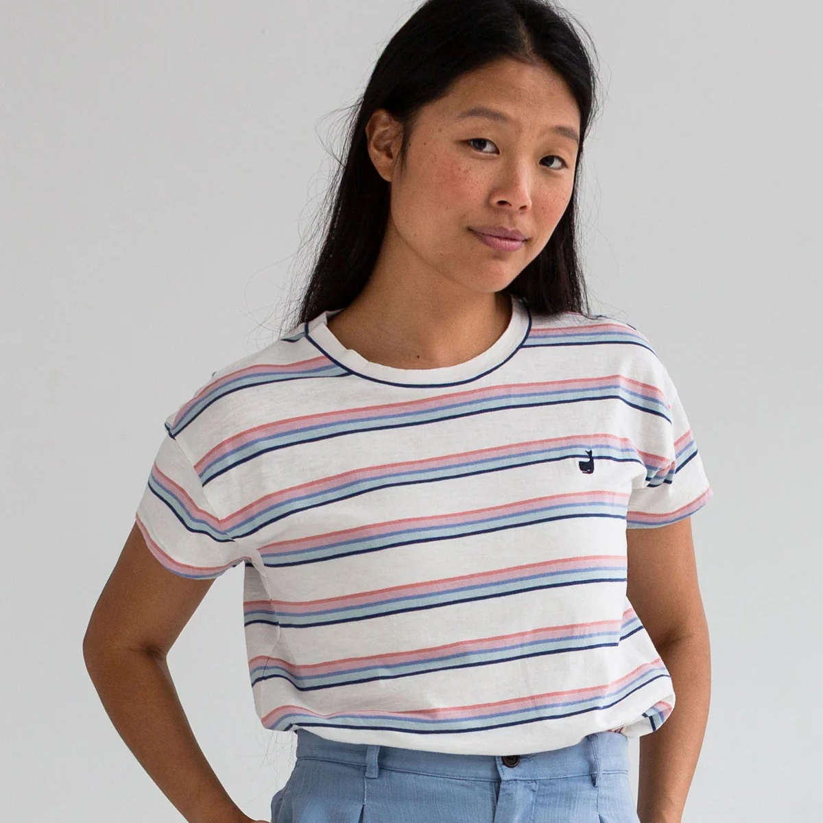 TWOTHIRDS T-Shirt Tarida Multicolour Stripes für Damen