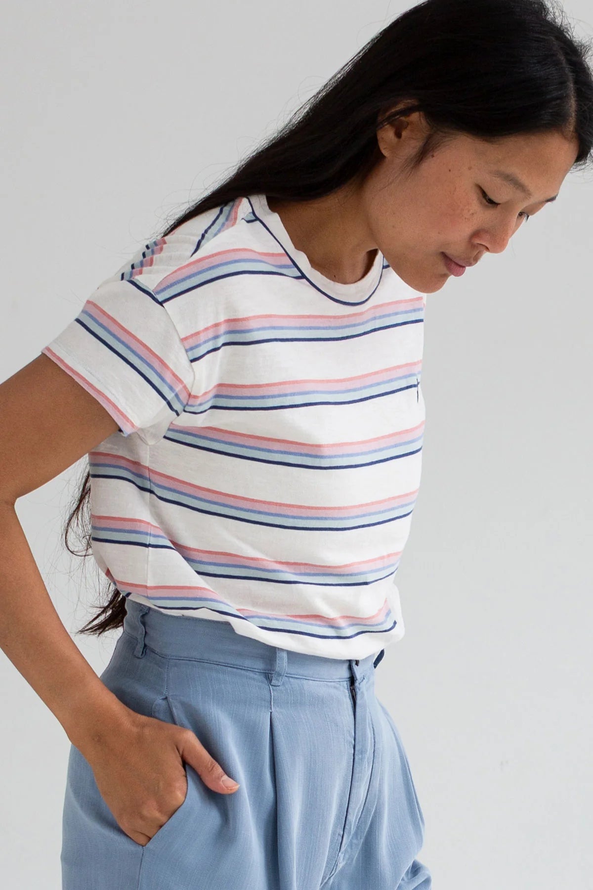 TWOTHIRDS T-Shirt Tarida Multicolour Stripes für Damen