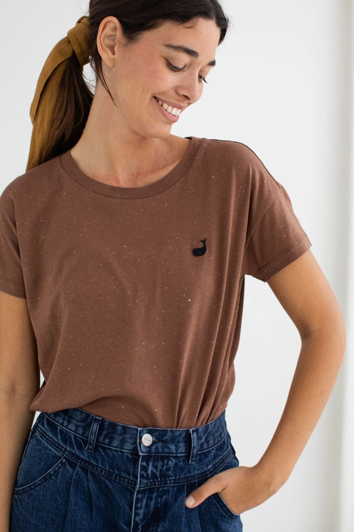 TWOTHIRDS T-Shirt Sepanggar Brown für Damen