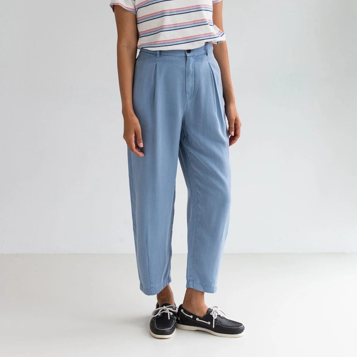 TWOTHIRDS Hose Haruku Denim Blue für Damen (TENCEL™)