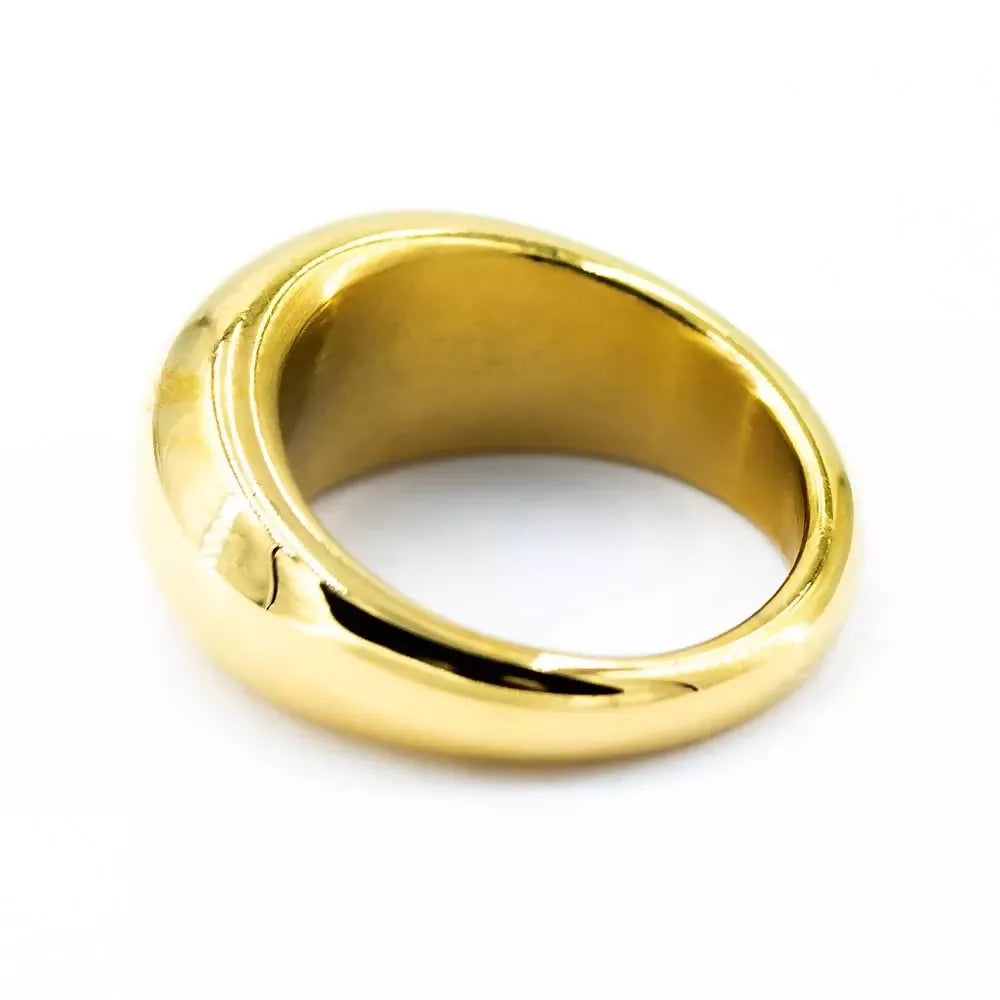 Massiver Ring aus Edelstahl