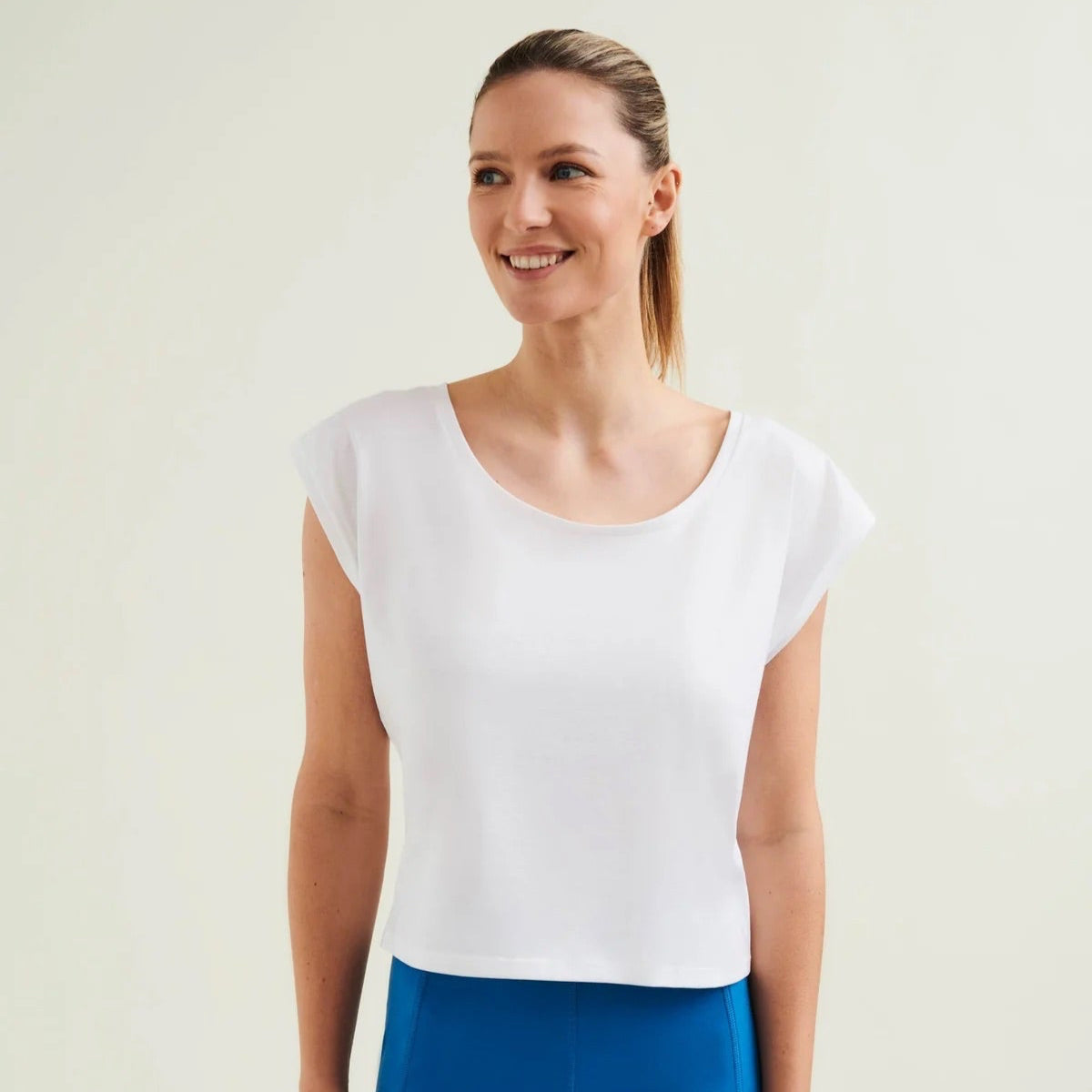 Cropped Dance Vest - Diamond White